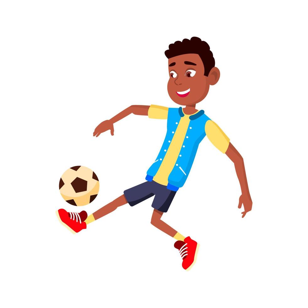 player teen boy playing football vector