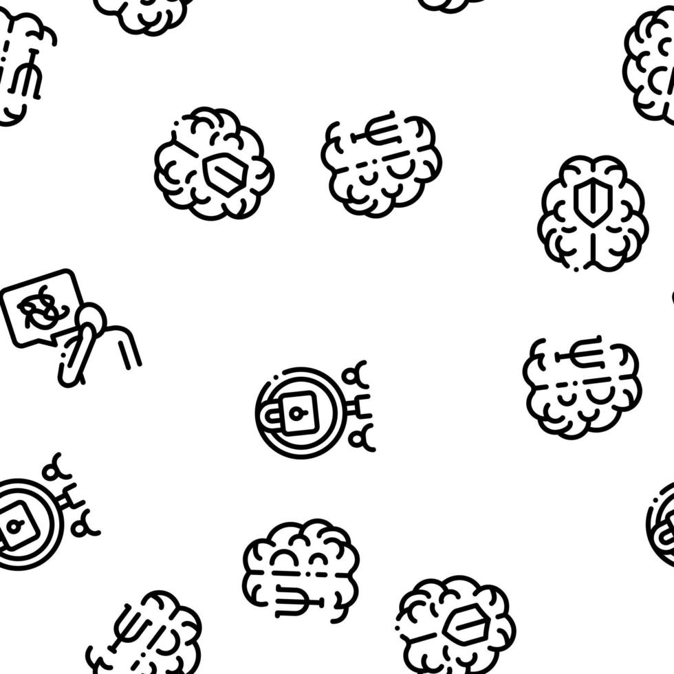 Psychotherapy Help Seamless Pattern Vector