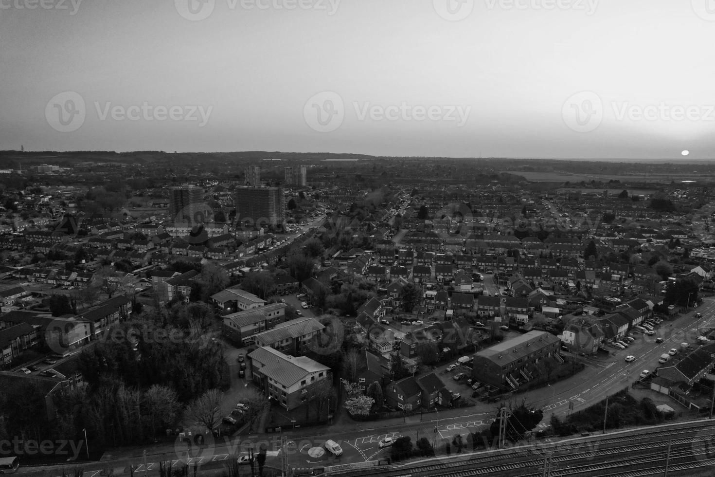 Beautiful High Angle View of British Landscape photo