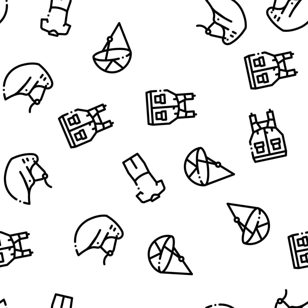 Canoeing Seamless Pattern Vector