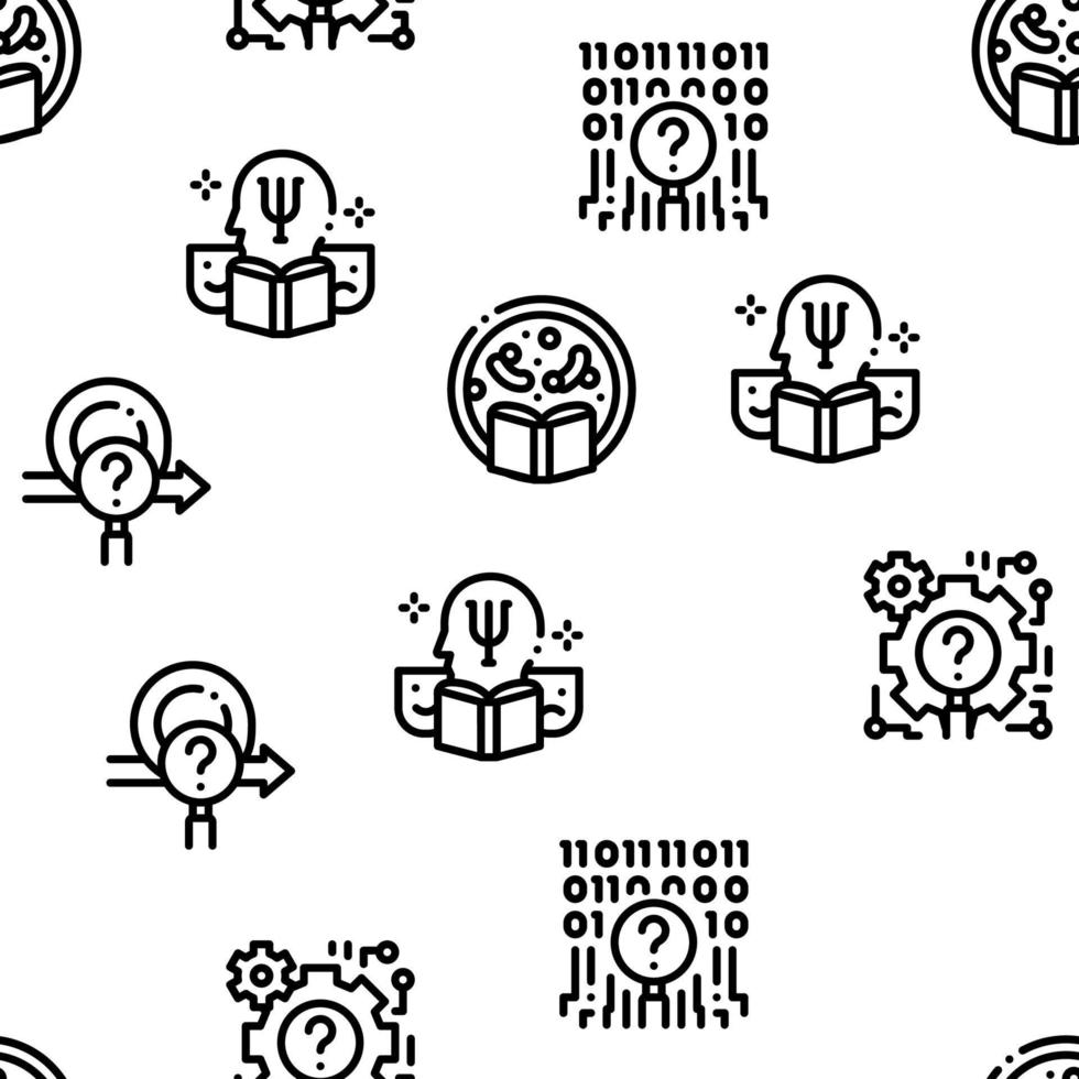 Researcher Business Seamless Pattern Vector