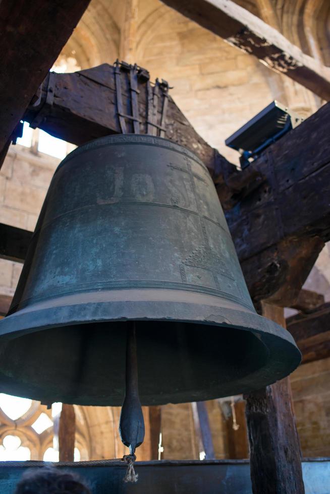 Ancient bell in Oviedo cathedral tower. Spain photo