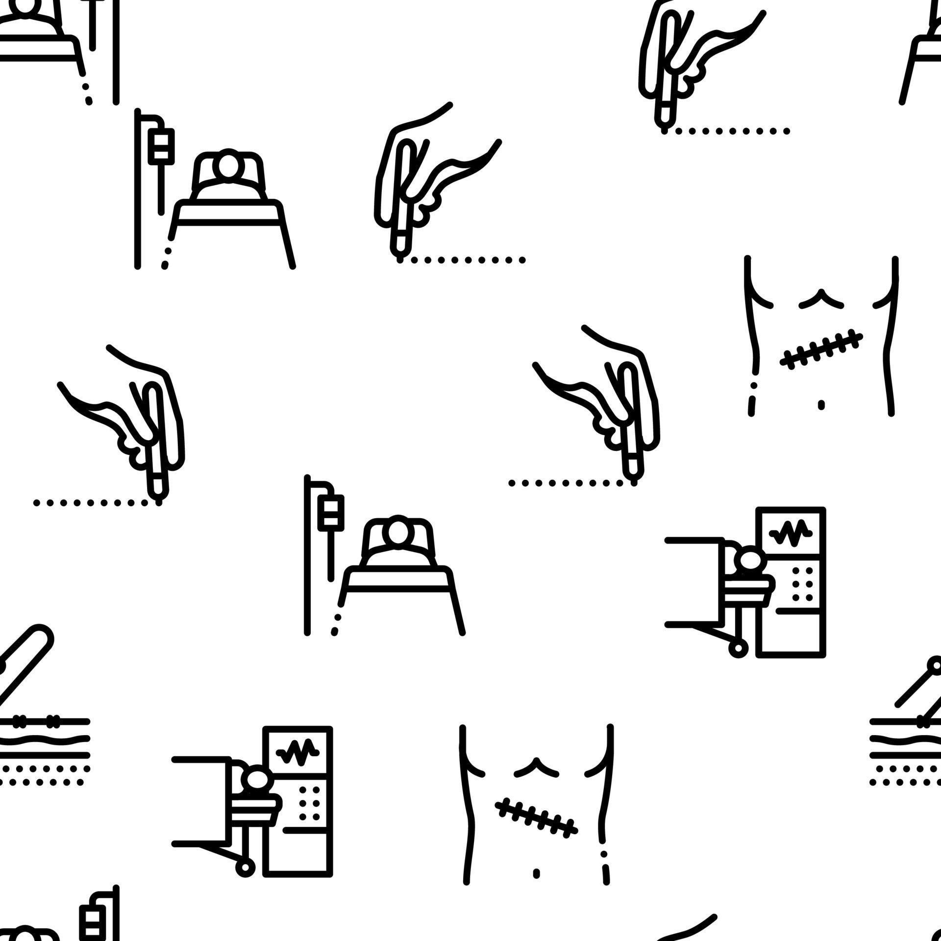 Surgeon Medical Doctor Seamless Pattern Vector 17388429 Vector Art at 