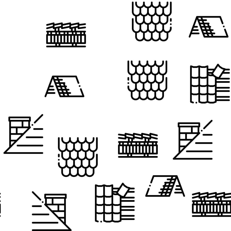 vector de patrones sin fisuras de material de azotea de techo