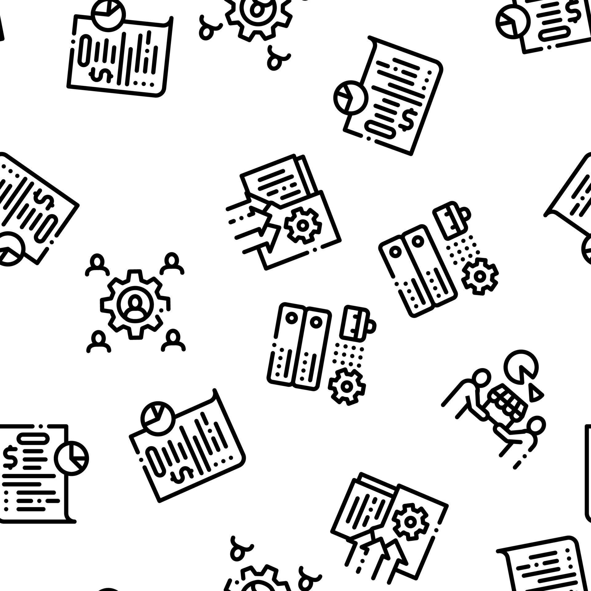 Pattern Management Image Outsource Management Seamless Pattern Vector 17388749 Vector Art at ...