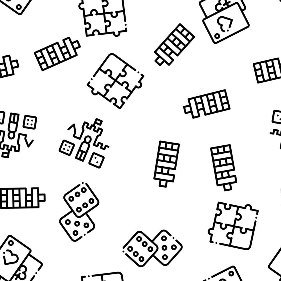 Interactive Kids Games Seamless Pattern Vector