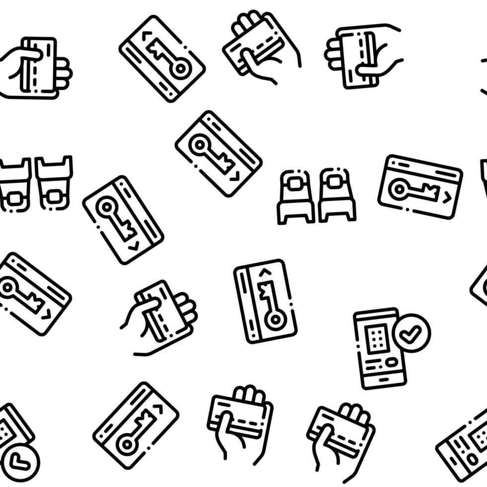 Hostel Seamless Pattern Vector