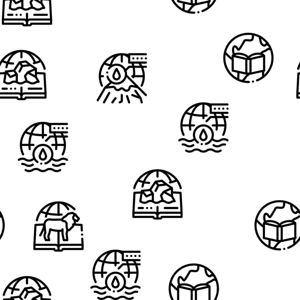 Geography Education Seamless Pattern Vector