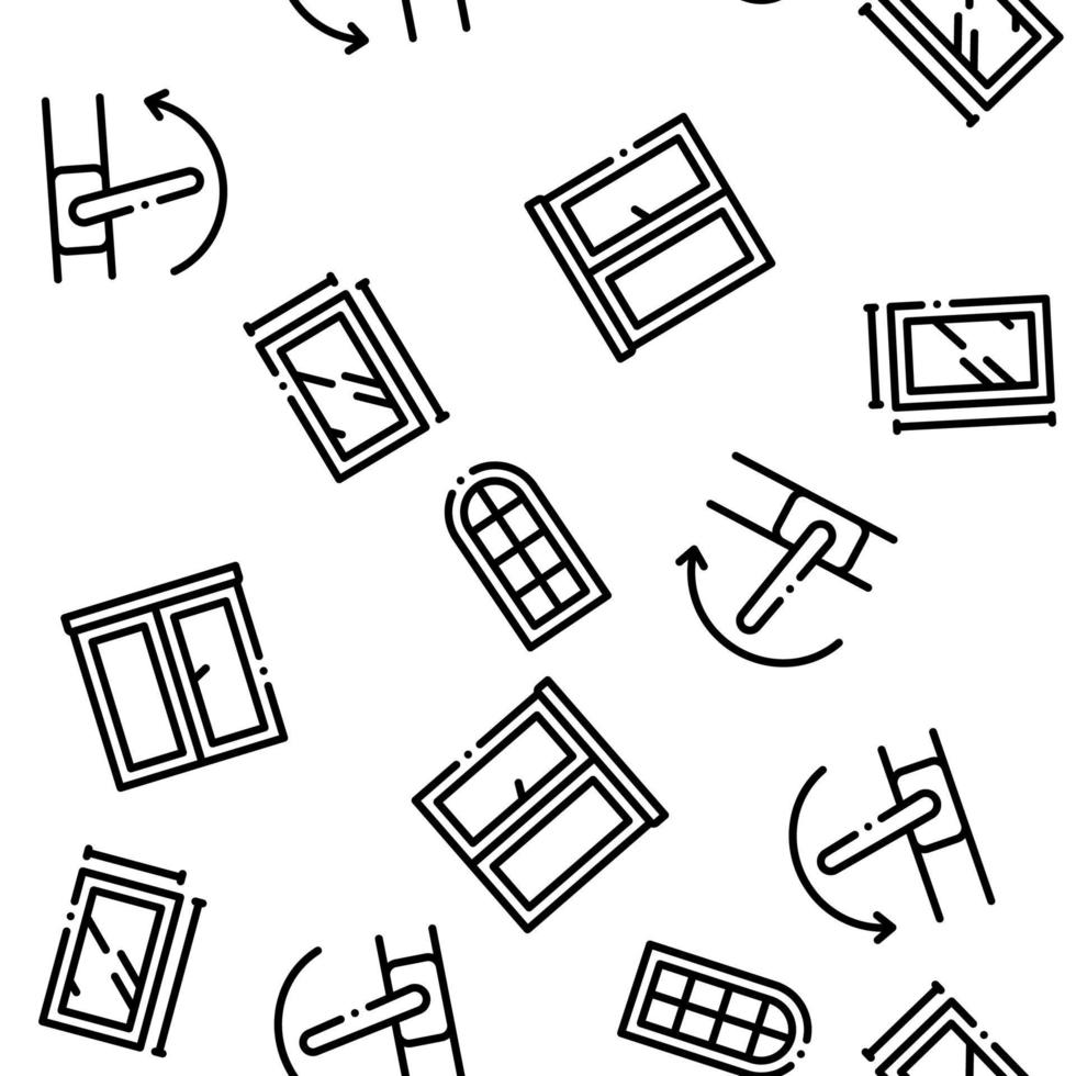 Pvc Window Frames Seamless Pattern Vector