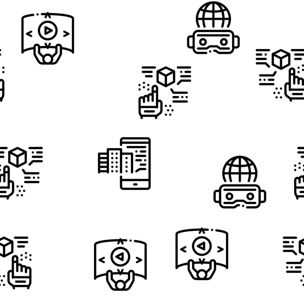 Simulation Equipment Seamless Pattern Vector