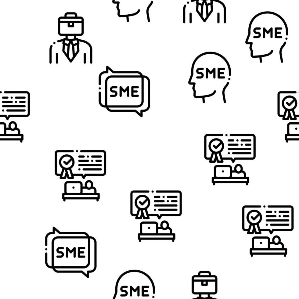 vector de patrones sin fisuras de la empresa de negocios pyme