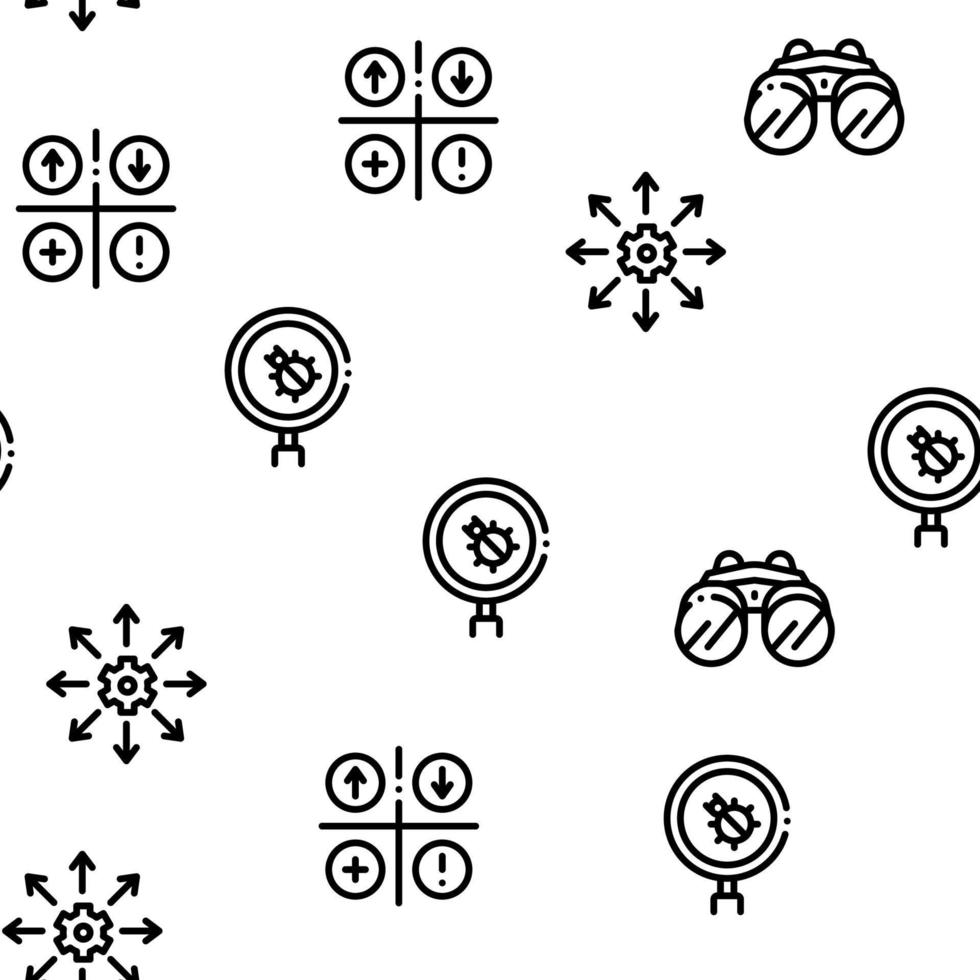 Stress And Depression Seamless Pattern Vector