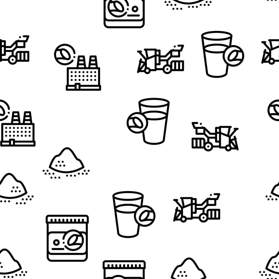 Sugar Cane Agriculture Seamless Pattern Vector