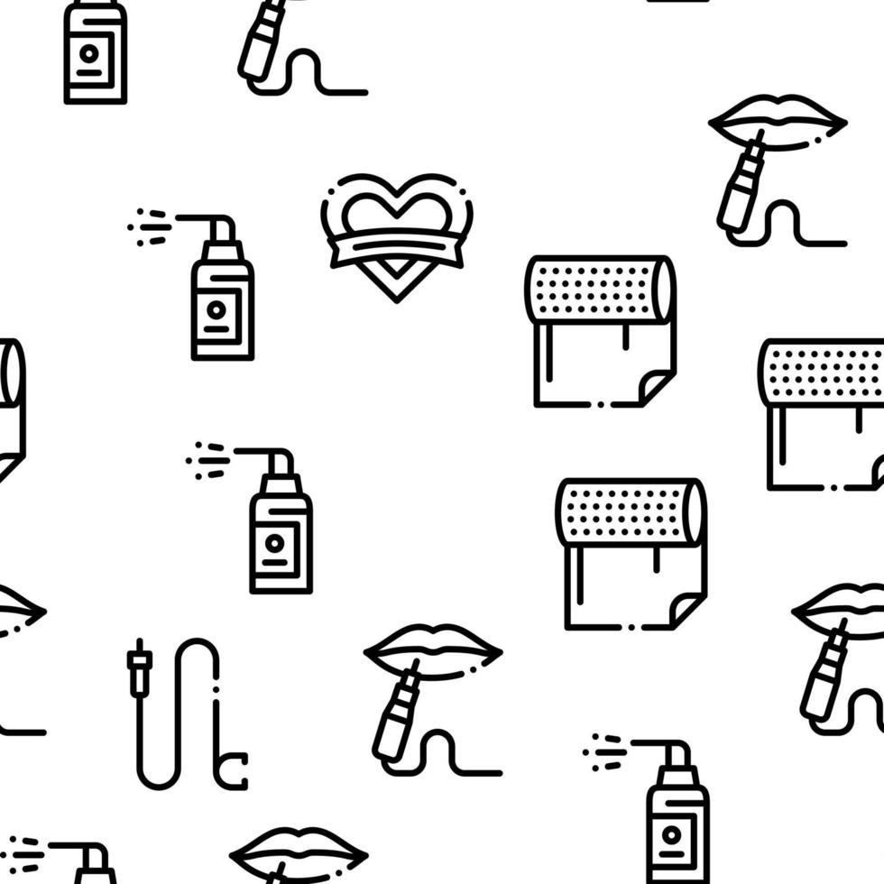 Tattoo Studio Tool Seamless Pattern Vector