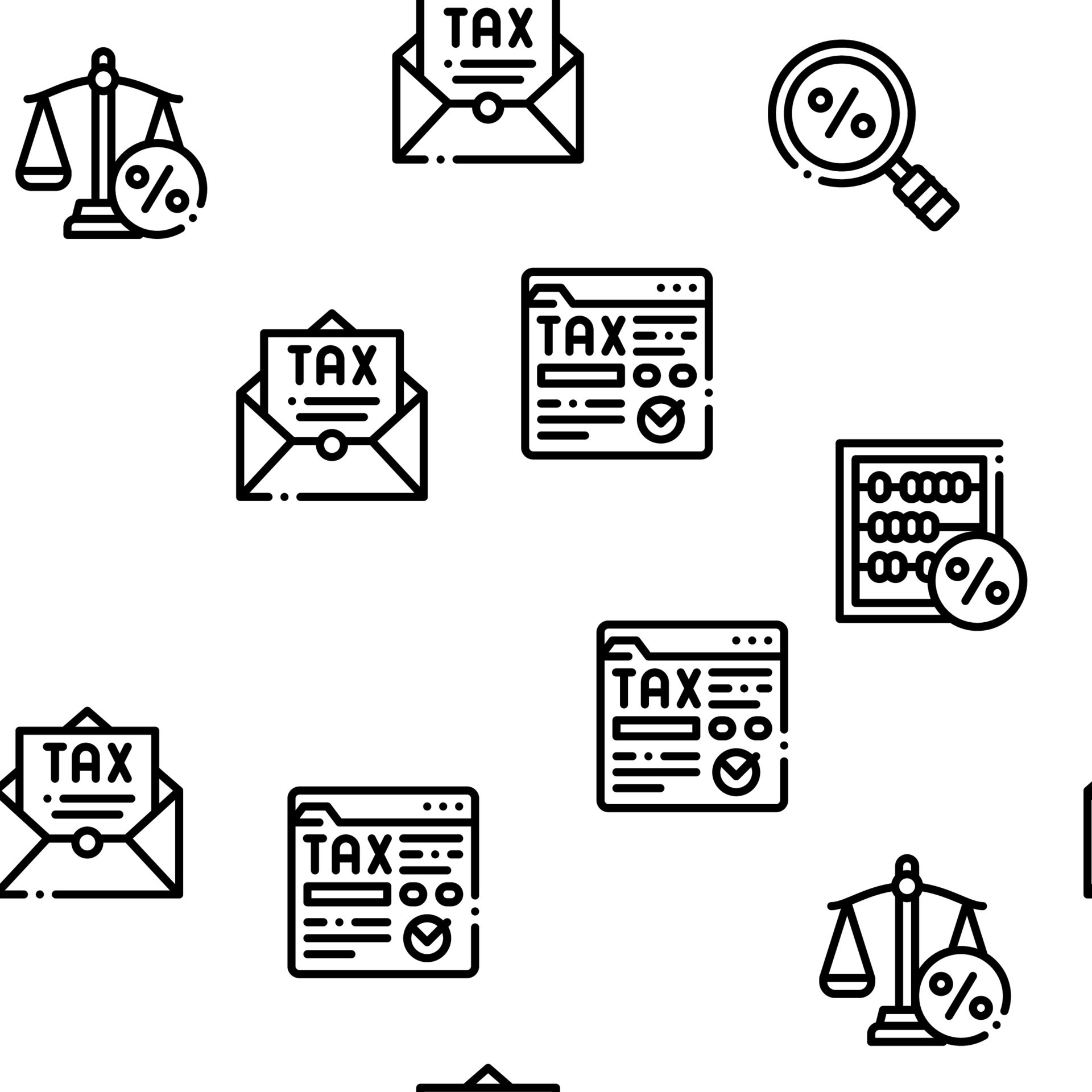 Tax System Finance Seamless Pattern Vector 17389955 Vector Art at Vecteezy