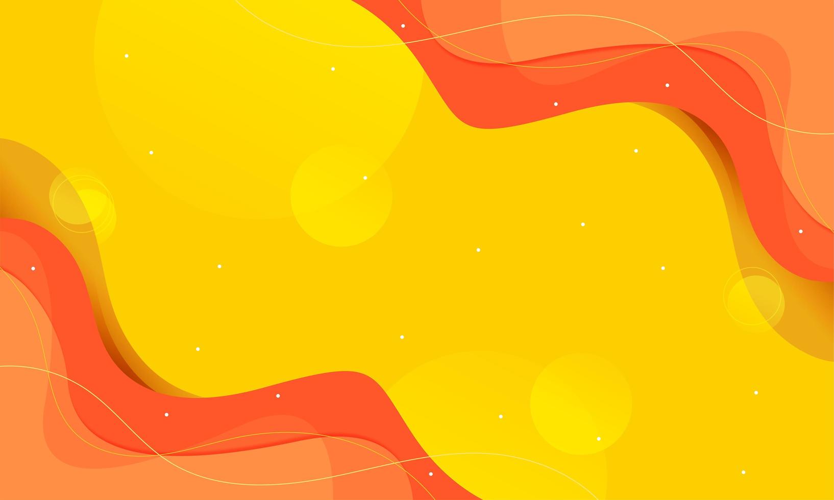 Abstract background waves in orange colour photo