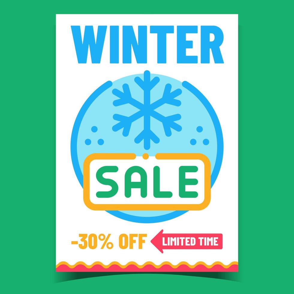 Winter Sale Creative Promotional Banner Vector