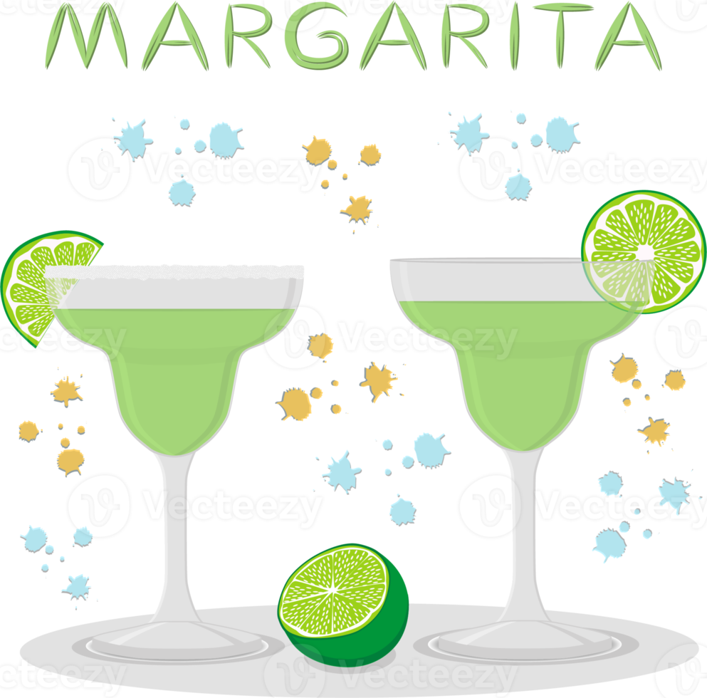 Various sweet tasty natural alcohol cocktail png