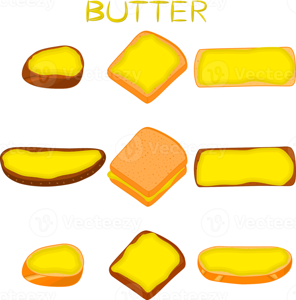 Various sweet tasty butter png
