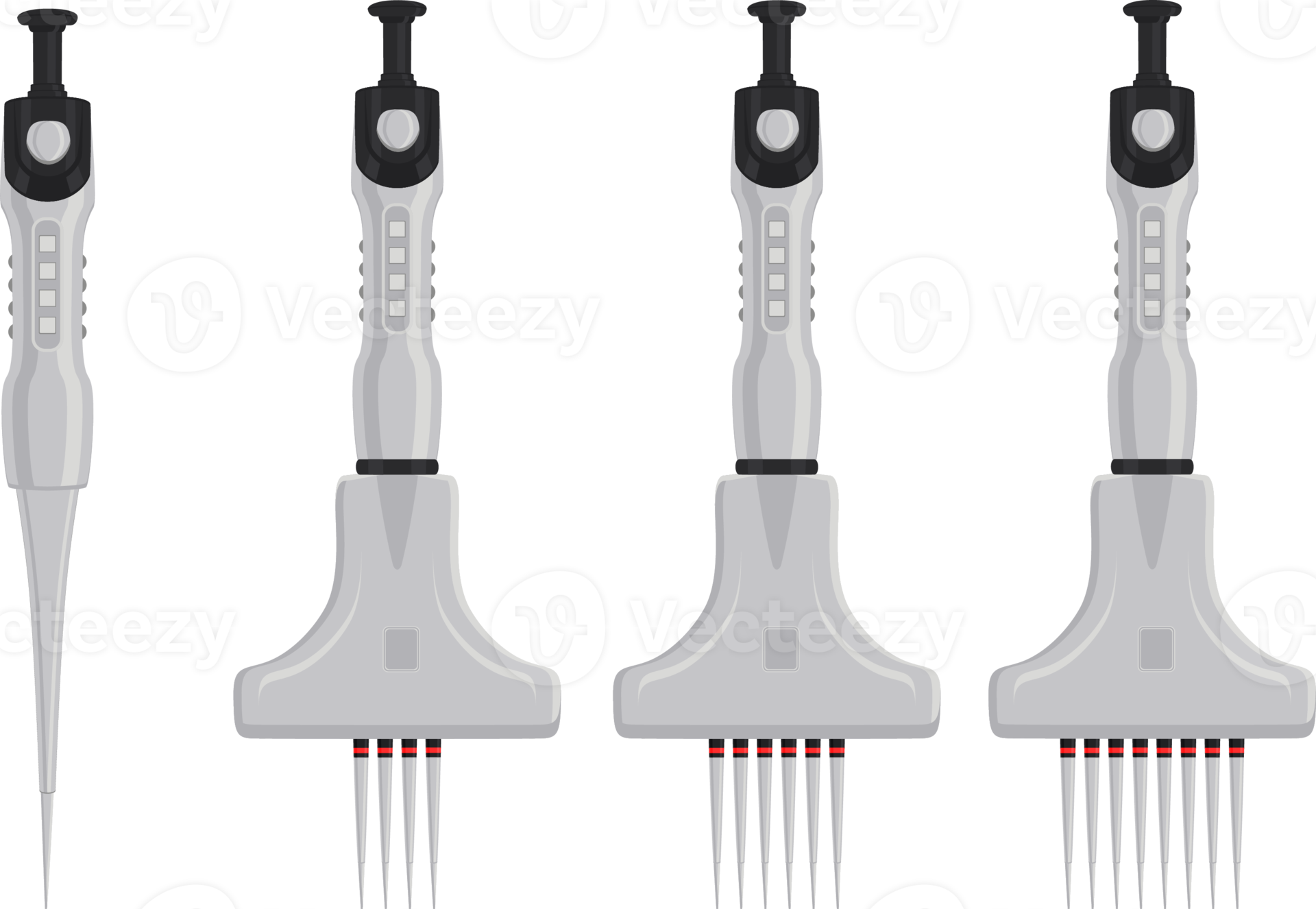 big kit different medical pipette, dropper for laboratory 17391436 PNG
