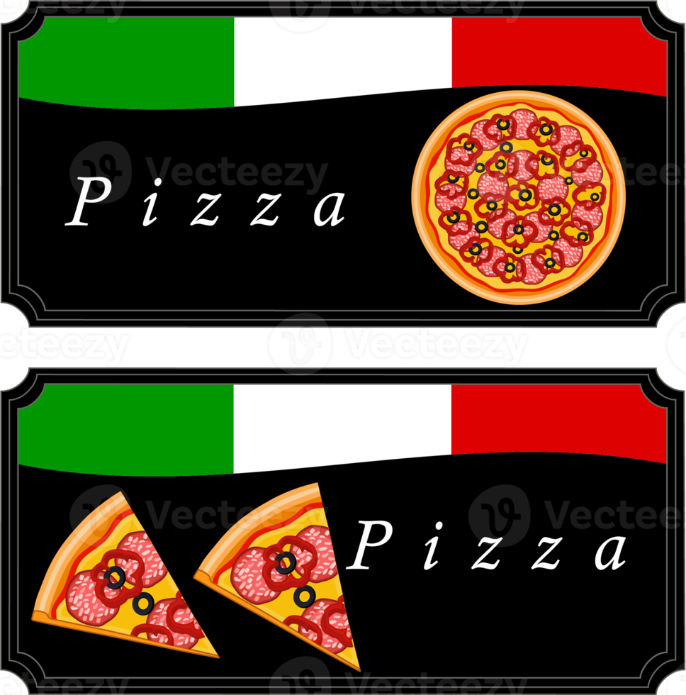 Various sweet tasty pizza png