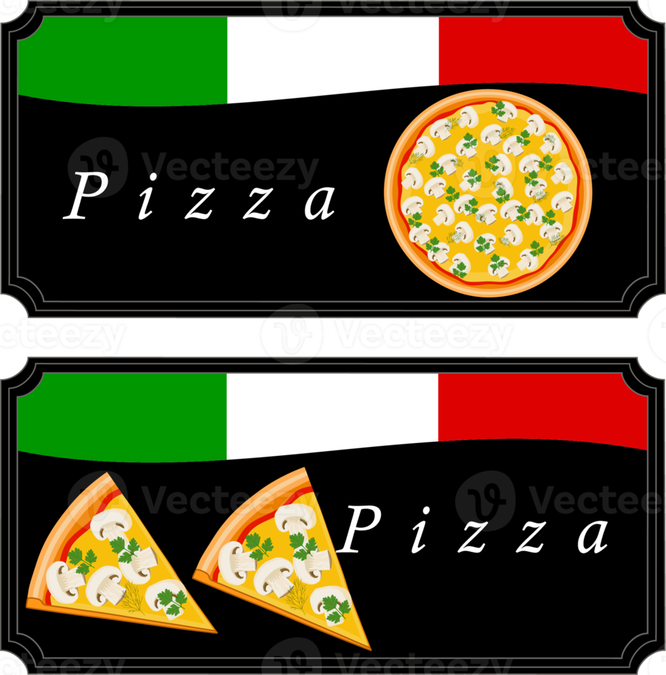 Various sweet tasty pizza png