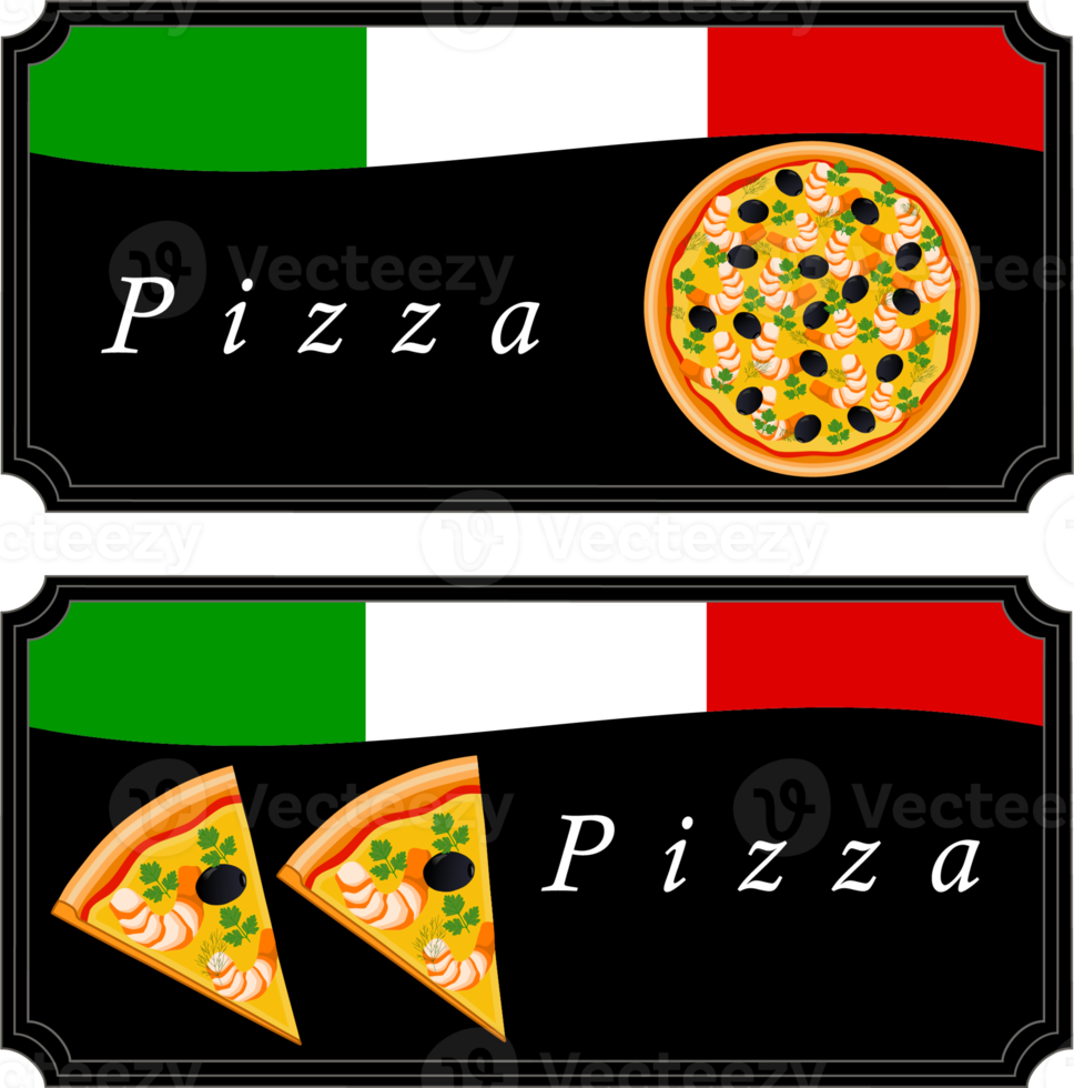 diverses pizzas savoureuses sucrées png