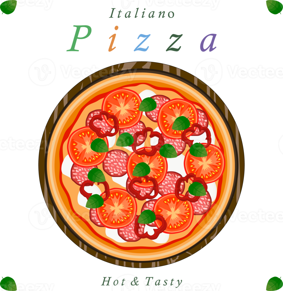 Various sweet tasty pizza png