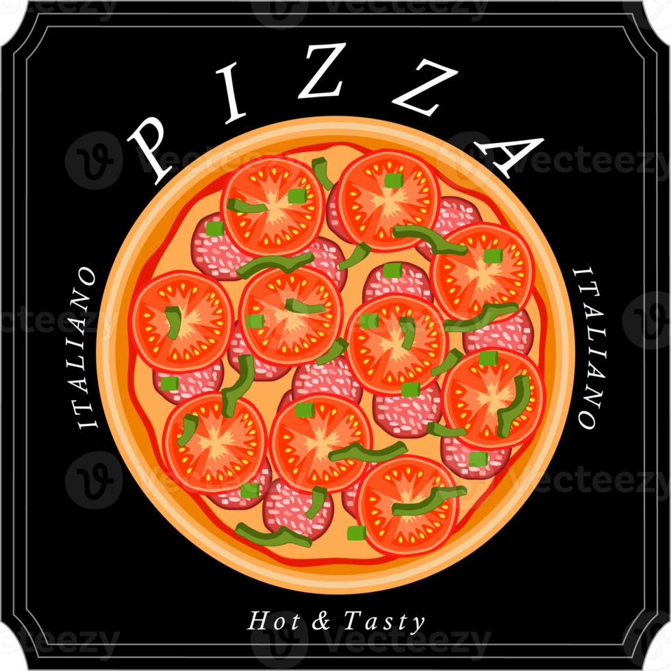 Various sweet tasty pizza png