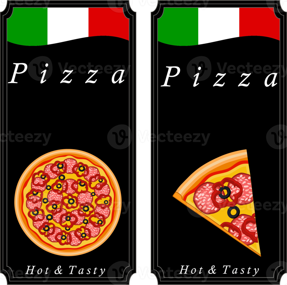 Various sweet tasty pizza png