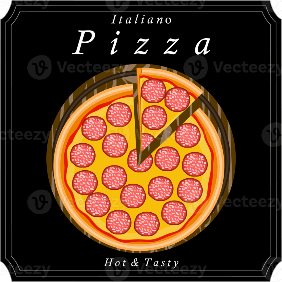 Various sweet tasty pizza png