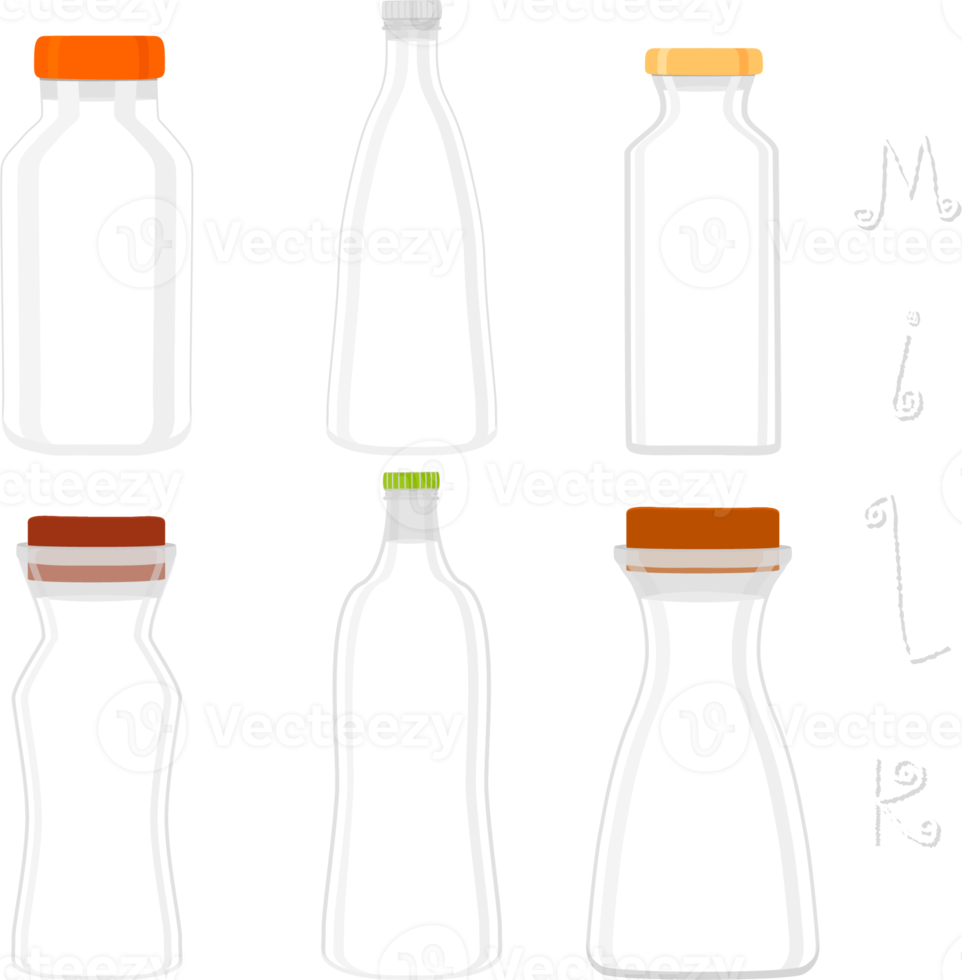 big set different types chilled milk png