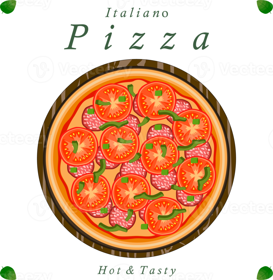 Various sweet tasty pizza png