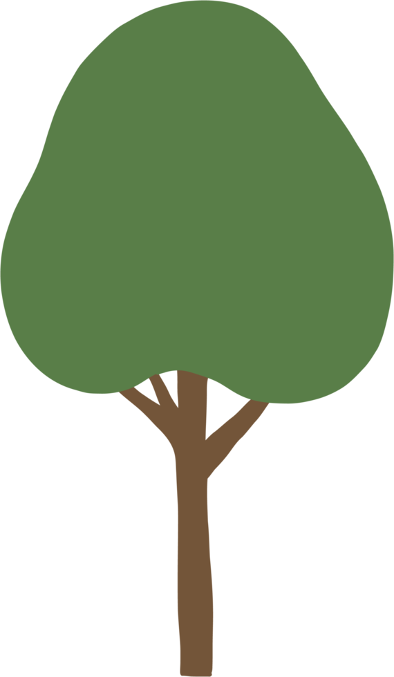 simplicity tree freehand drawing flat design. png