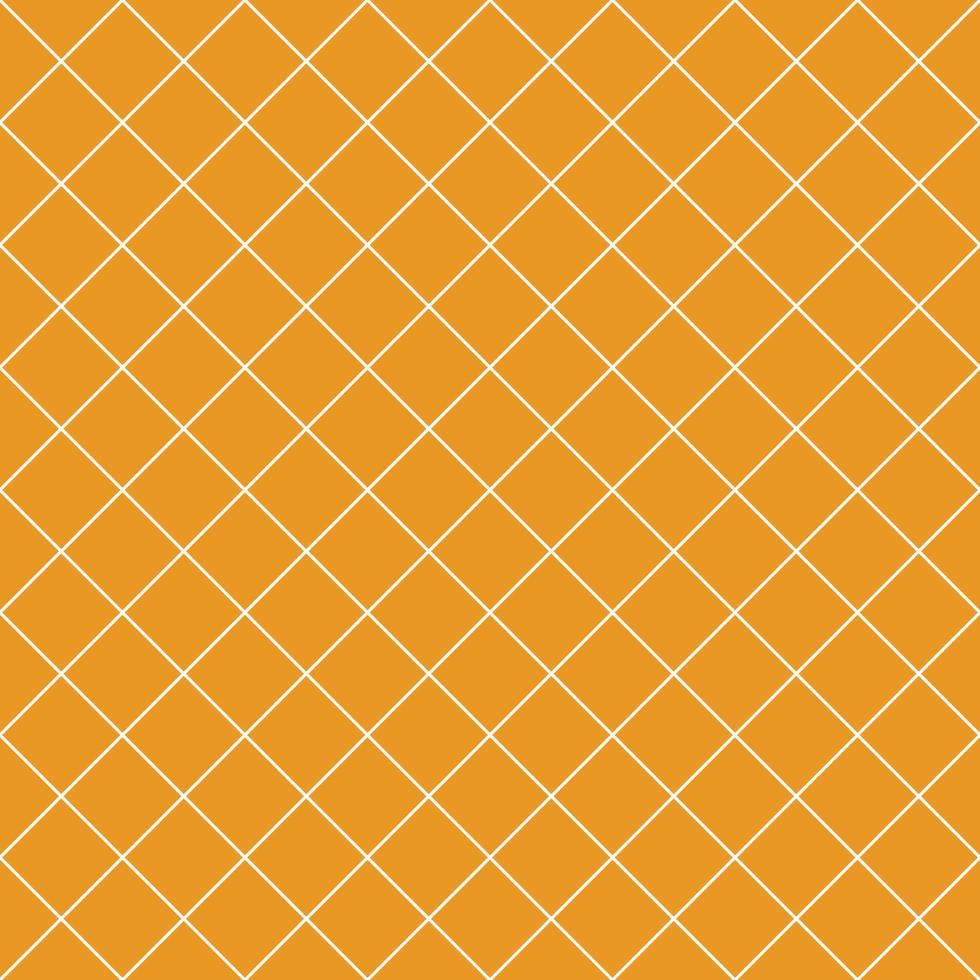 patrón de cuadrícula diagonal transparente naranja vector