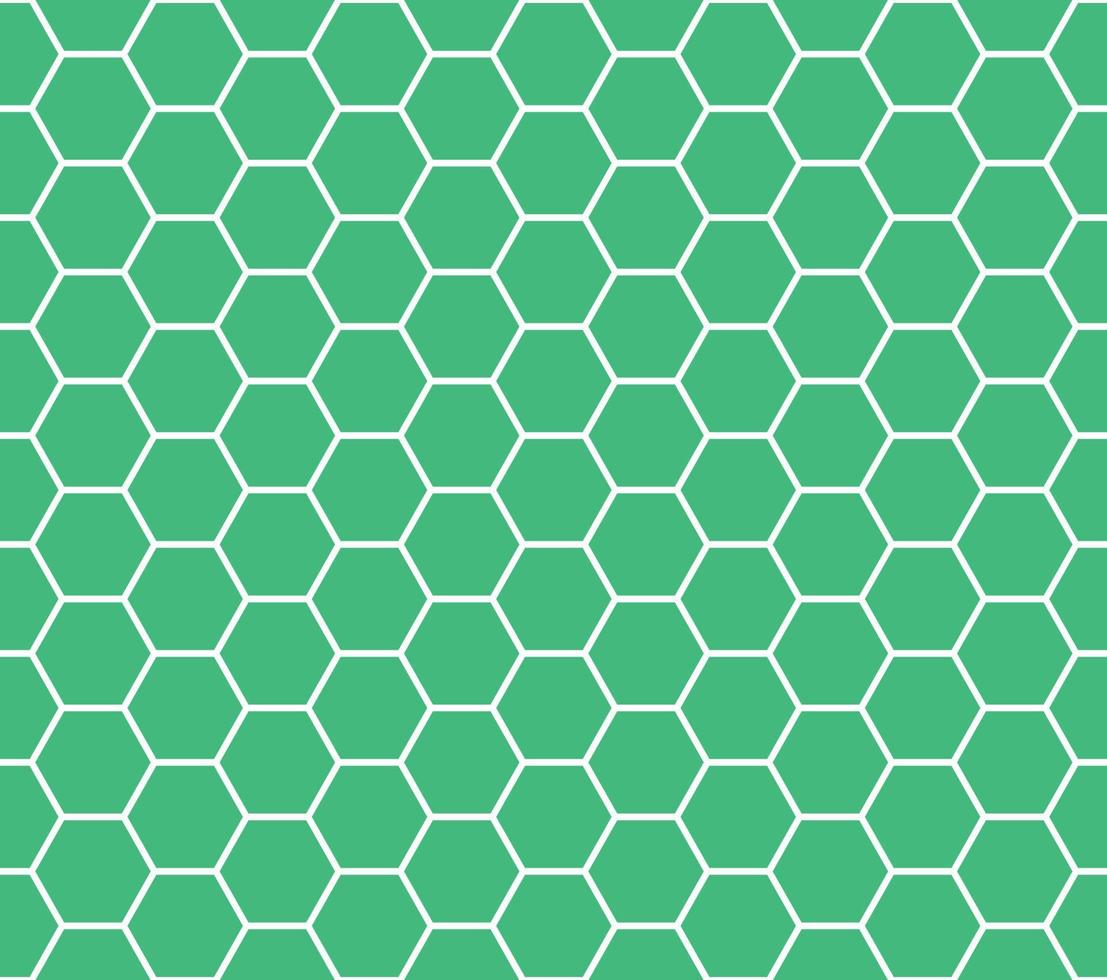 Green Seamless Honeycomb Pattern vector