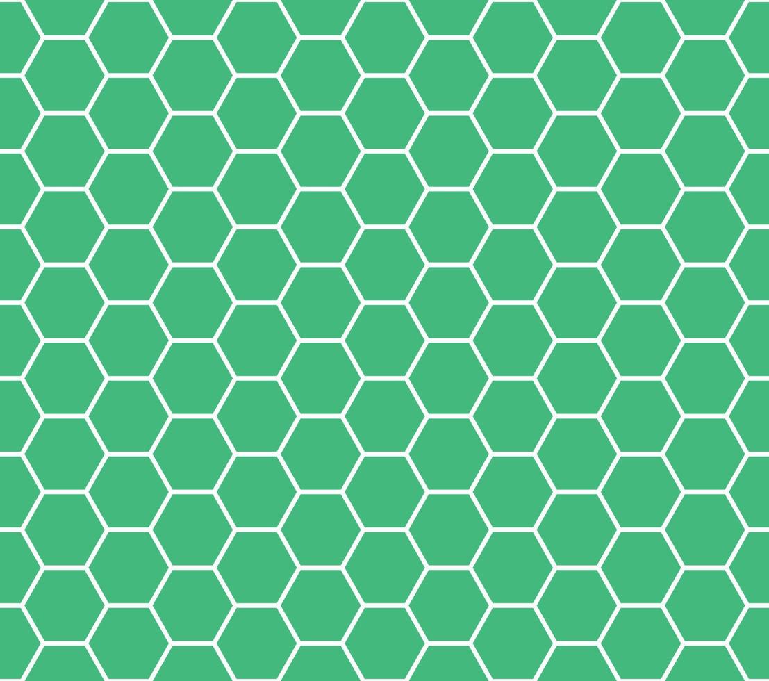 Green Seamless Honeycomb Pattern vector