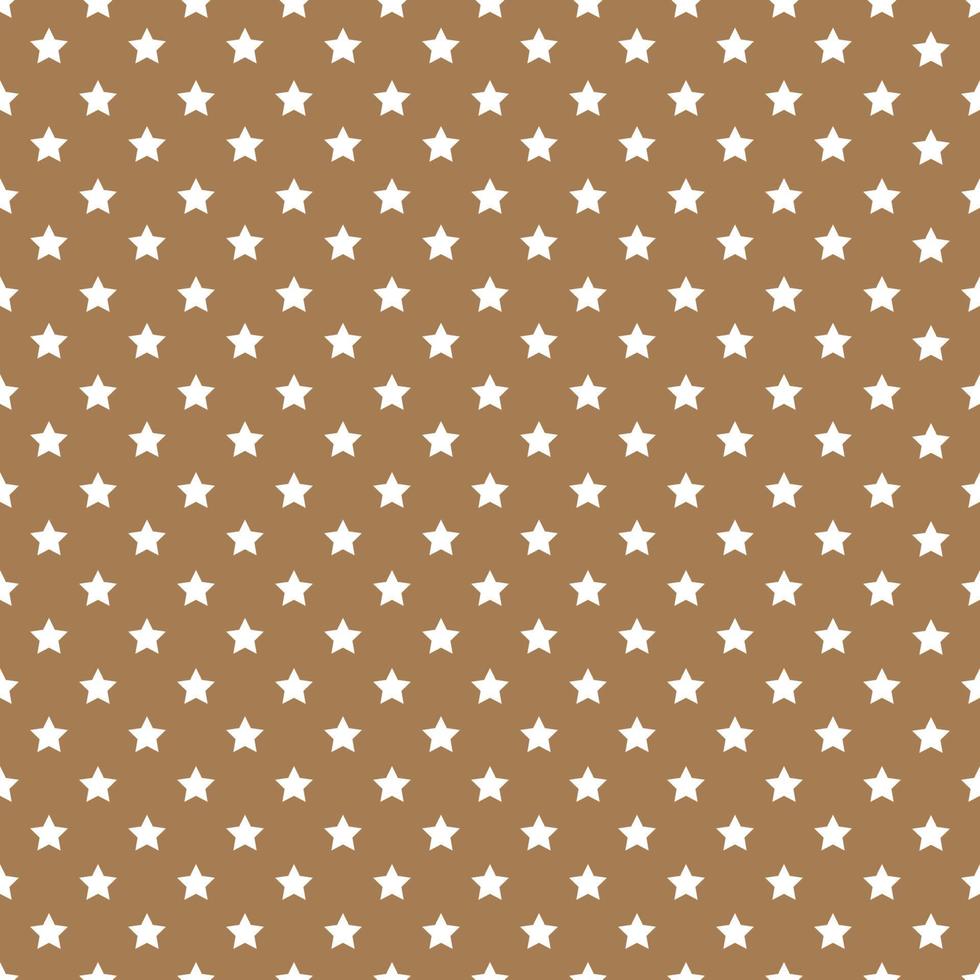 Seamless Stars Patterns On Brown Background vector
