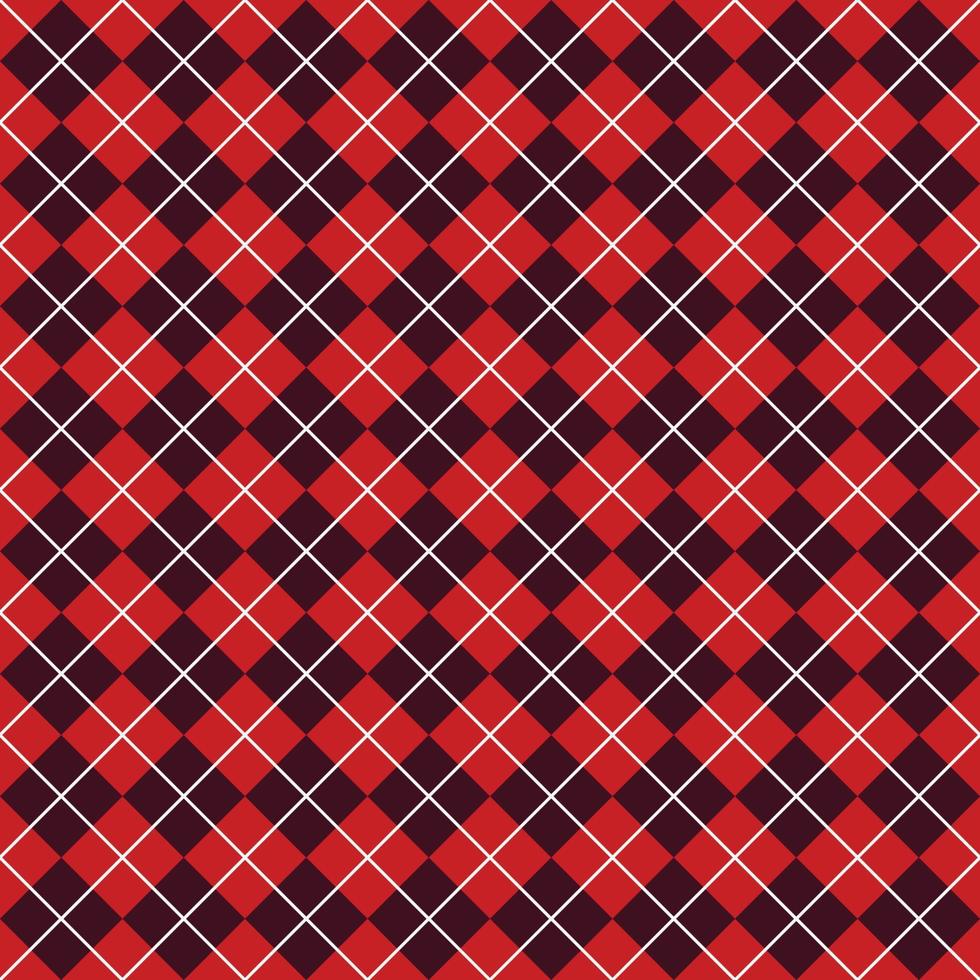 Simple Red And Purple Seamless Argyle Pattern vector