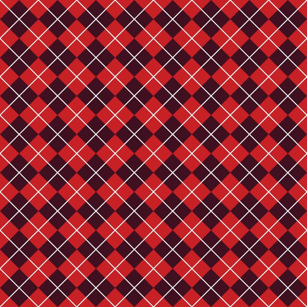 Simple Red And Purple Seamless Argyle Pattern vector