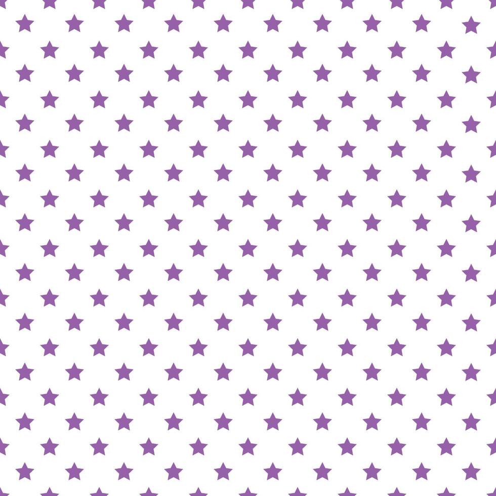 Purple Seamless Stars Patterns On White Background vector