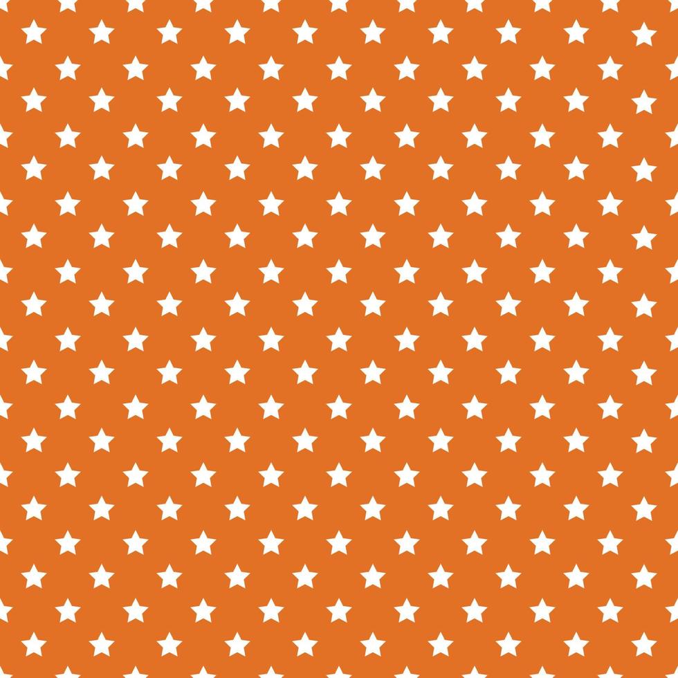 Seamless Stars Patterns On Orange Background vector