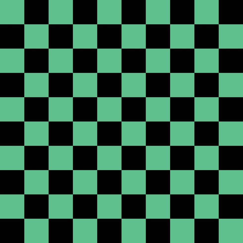 Green And Black Seamless Check Pattern vector