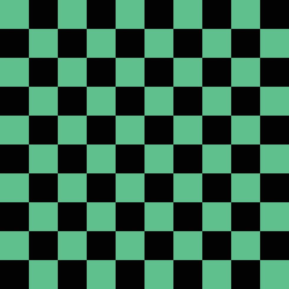 Green And Black Seamless Check Pattern vector