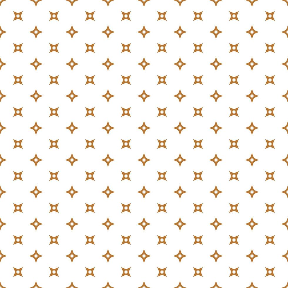 Brown Seamless Ninja Pattern On White Background vector