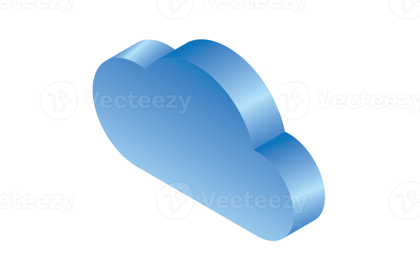 3D cloud illustration png transparent