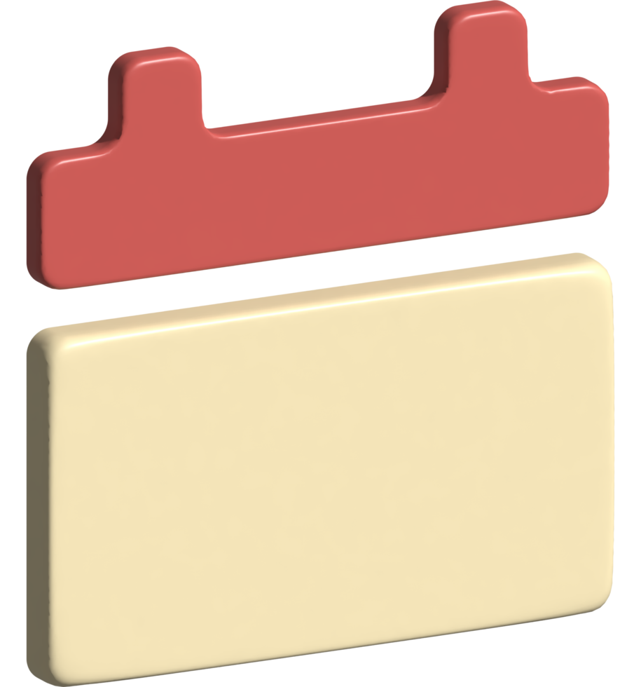 3d illustration of calendar png