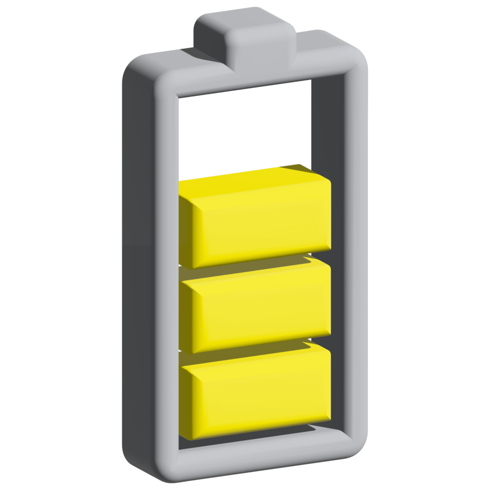 battery level 3d icon png