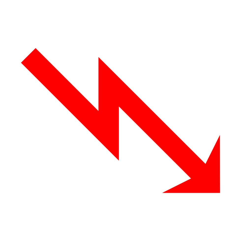 Zig Zag Arrow on Transparent Background 17392520 PNG