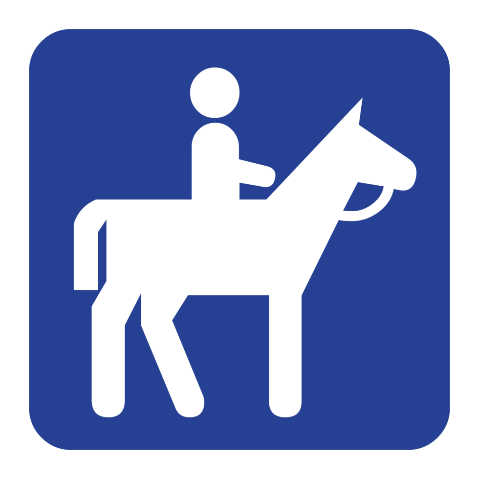 Riding Horse icon Symbol on Transparent Background png